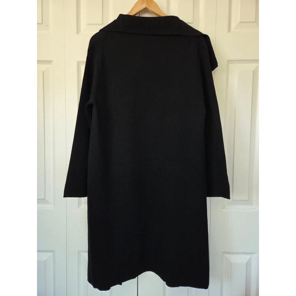 J. Crew Shawl Collar Sweater Blazer Merino Wool Blend Women‎ XXS Black NWT CN223